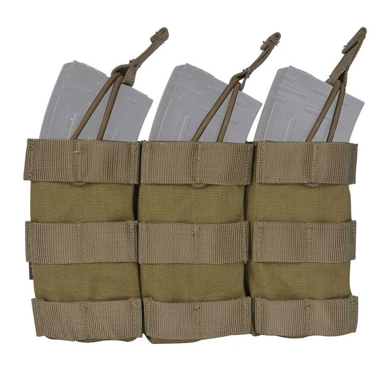 Emerson - Modular Triple Open Top Magazine Pouch - Khaki Emerson - Modular Triple Open Top Magazine Pouch - Khaki