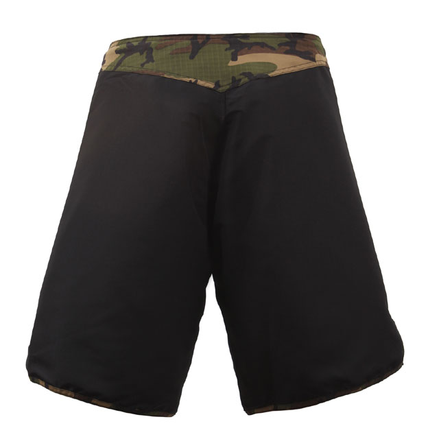 Rothco - MMA Fighting Shorts - Black-Woodland