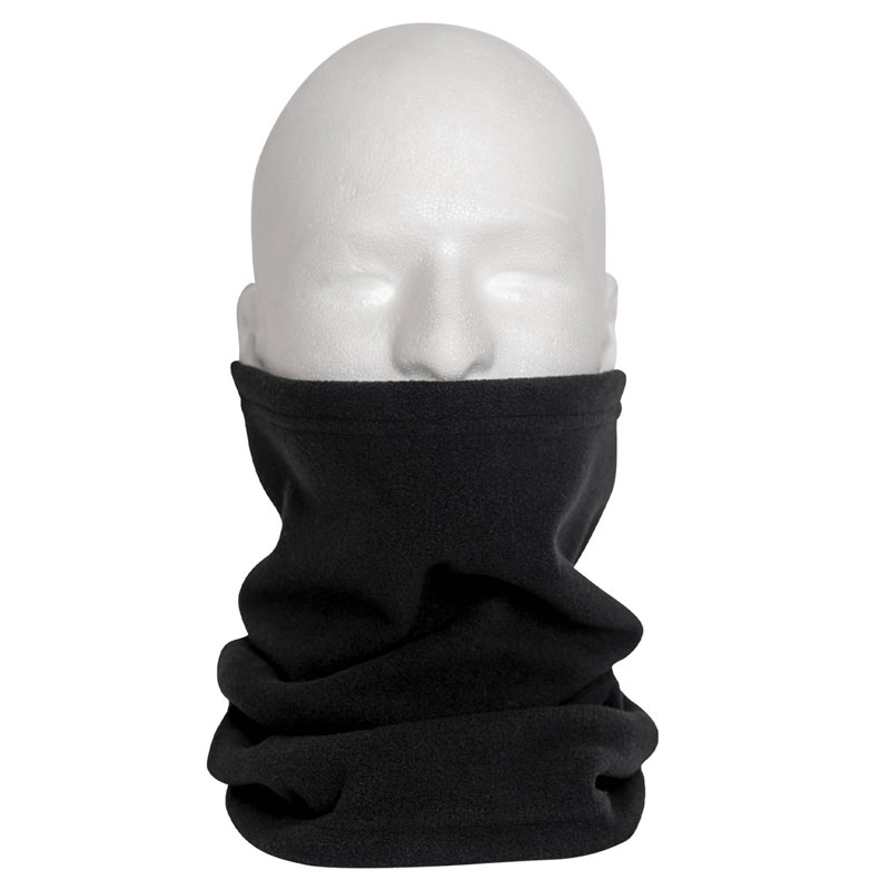 Rothco - Polar Fleece Neck Warmer - Black 2 Rothco - Polar Fleece Neck Warmer - Black