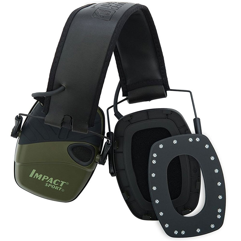 R-01526-6 Howard Leight by Honeywell - Impact Sport Sound Amplification Electronic Shooting Earmuff - Hunter Green