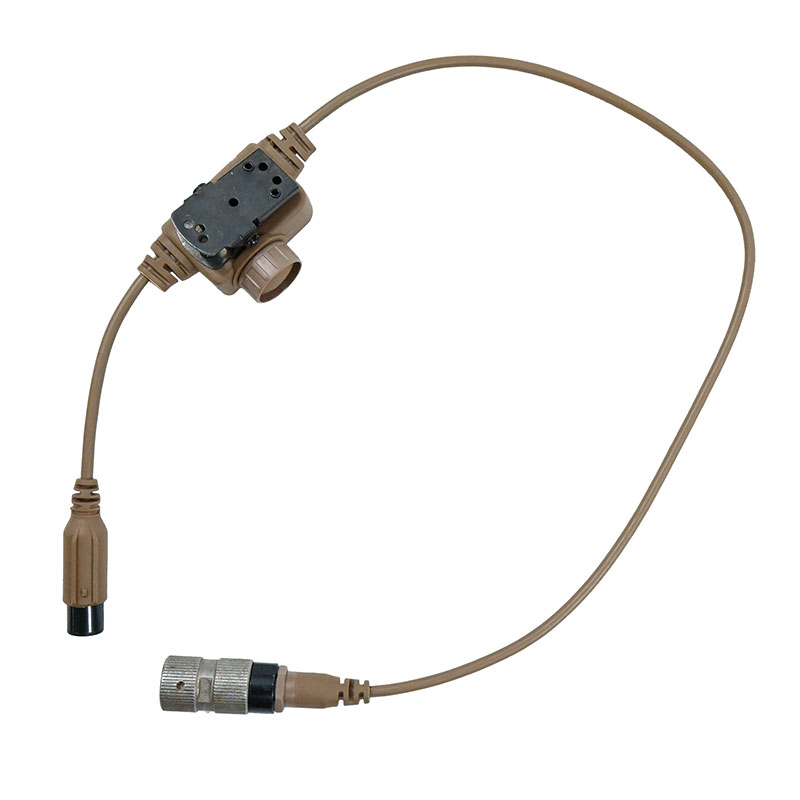 FMA Кнопка PTT  разъем рации U229/U 5pin  соединение с  наушниками разъем U174/U - Dark Earth