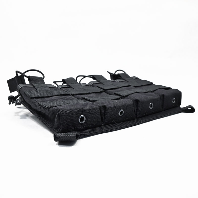 Tactical Component - Open Top Ammo Pouch AK Quad - Black