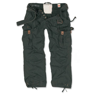 Surplus - Premium Vintage Trousers - Black Washed Surplus - Premium Vintage Trousers - Black Washed