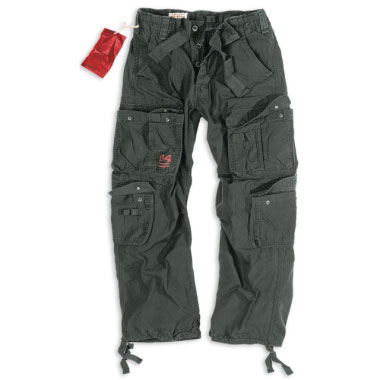 Surplus - Airborne Vintage Trousers - Black Washed