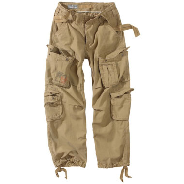 Surplus - Airborne Vintage Trousers - Beige Washed Surplus - Airborne Vintage Trousers - Beige Washed