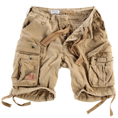 Surplus - Airborne Vintage Shorts - Beige Washed Surplus - Airborne Vintage Shorts - Beige Washed