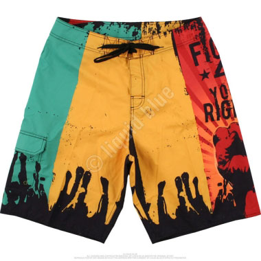 Шорты Liquid Blue - Fight 4 Your Rights Rasta Board Shorts