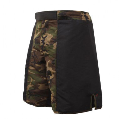 Rothco - MMA Fighting Shorts - Black-Woodland