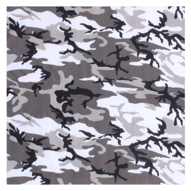 Rothco - Large Camo Bandana - City Camo Rothco - Large Camo Bandana - City Camo
