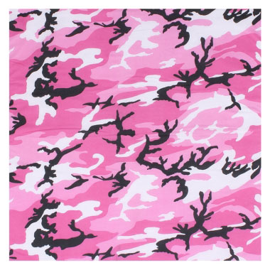 Rothco - Large Camo Bandana - Pink Camo Rothco - Large Camo Bandana - Pink Camo