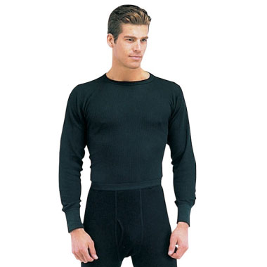 Rothco - Thermal Knit Underwear Top - Black Rothco - Thermal Knit Underwear Top - Black