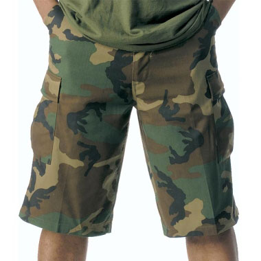 Rothco - Long Length BDU Short - Woodland Camo Rothco - Long Length BDU Short - Woodland Camo