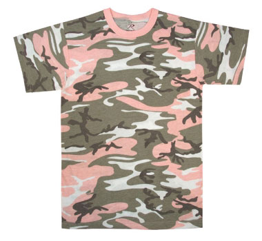 Rothco - Colored Camo T-Shirts - Subdued Pink Camo Rothco - Colored Camo T-Shirts - Subdued Pink Camo