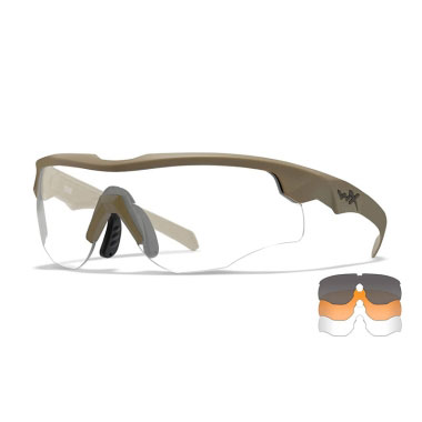 Wiley X - ROGUE COMM Grey/Clear/Rust Tan Frame Wiley X - ROGUE COMM Grey/Clear/Rust Tan Frame