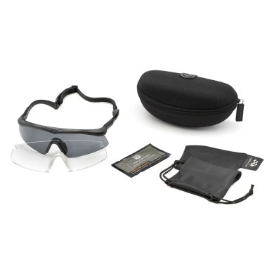 Revision - Sawfly Eyewear U.S. Miltary Kit  Frame - Black/Lens Clear and Smoke - Regular Revision - Sawfly Eyewear U.S. Miltary Kit  Frame - Black/Lens Clear and Smoke - Regular