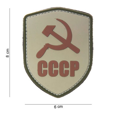 101 inc - Patch 3D PVC shield CCCP sand 101 inc - Patch 3D PVC shield CCCP sand