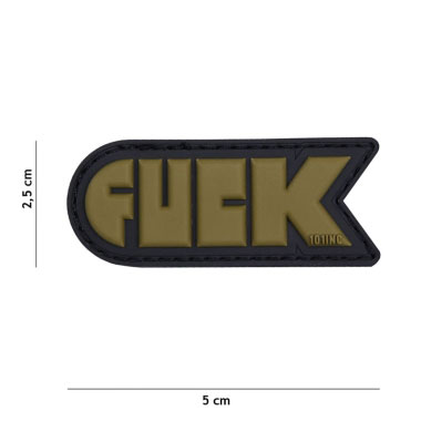 101 inc - Patch 3D PVC FUCK green