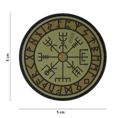 101 inc - Patch 3D PVC Protect shield green 101 inc - Patch 3D PVC Protect shield green