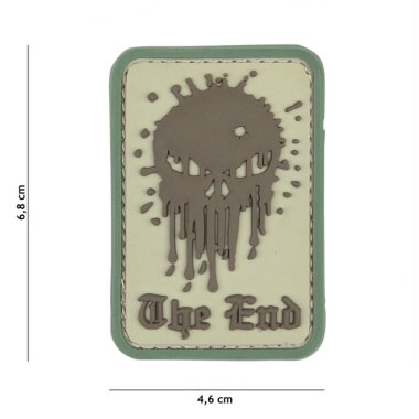 101 inc - Patch 3D PVC Skull The End coyote #12072