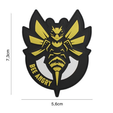 101 inc - Patch 3D PVC Bee Angry yellow 101 inc - Patch 3D PVC Bee Angry yellow