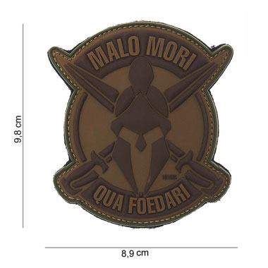 101 inc - Patch 3D PVC Malo Mori - Brown 101 inc - Patch 3D PVC Malo Mori - Brown