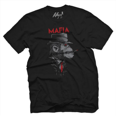 Fifty5 Clothing - Mafia Men's T Shirt - Black Fifty5 Clothing - Mafia Men's T Shirt - Black