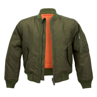 Brandit - Kids MA1 Jacket - Olive Brandit - Kids MA1 Jacket - Olive