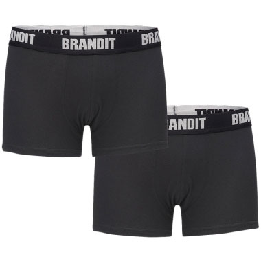 Brandit - Boxershort Logo - Black-Black Brandit - Boxershort Logo - Black-Black