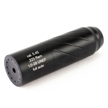 Custom Guns - ДТК закрытого типа Urus (6 камер) для AR-15,1/2-28 калибр 223/5.45 (авто) - Чёрный