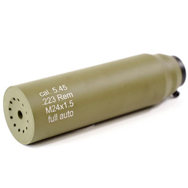 Custom Guns - ДТК закрытого типа urus (6 камер) для АК, 24*1,5, калибр 223/5.45 (авто) - Олива