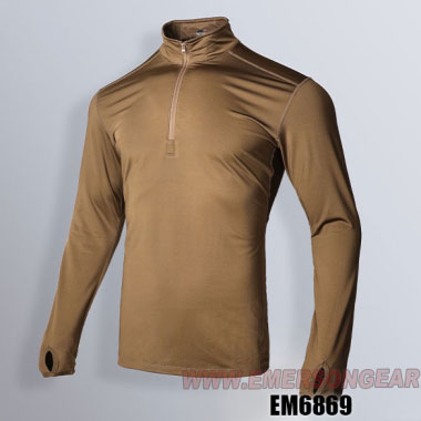 Emerson - Zip version Breathable Warm Underwear - Coyote Brown Emerson - Zip version Breathable Warm Underwear - Coyote Brown
