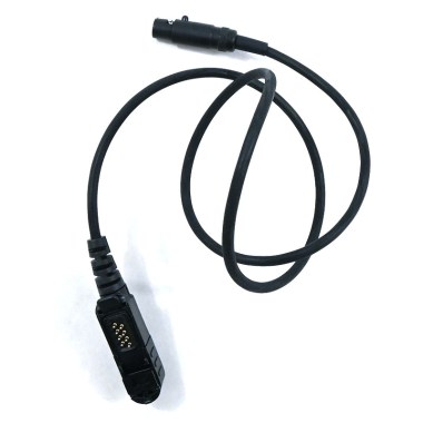 FCS cable connector 6pin PTT V20 and PTT V60 to Motorola DEP550,DP2000,MPT3100,XIR P6600, XPR3000 - Black