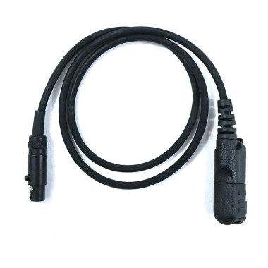 FCS cable connector 6pin PTT V20 and PTT V60 to Motorola DEP550,DP2000,MPT3100,XIR P6600, XPR3000 - Black