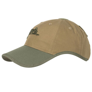 Helikon-Tex - Logo Cap - PolyCotton Ripstop - Coyote/Olive Green A Helikon-Tex - Logo Cap - PolyCotton Ripstop - Coyote/Olive Green A