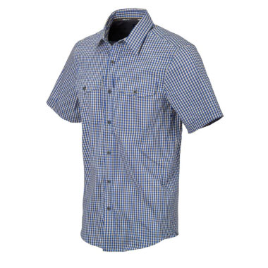 Helikon-Tex - Covert Concealed Carry Short Sleeve Shirt - Royal Blue Checkered