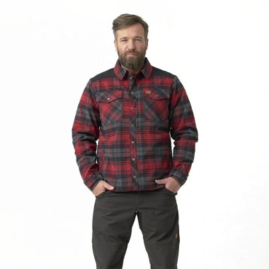 Helikon-Tex - Winter Warden Shirt - Slate Slate Crimson Plaid Helikon-Tex - Winter Warden Shirt - Slate Slate Crimson Plaid