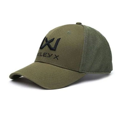 Wiley X - Trucker Cap Olive Green Black WX/Wiley X Logo Wiley X - Trucker Cap Olive Green Black WX/Wiley X Logo