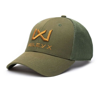Wiley X - Trucker Cap Olive Green Tan WX/Wiley X Logo Wiley X - Trucker Cap Olive Green Tan WX/Wiley X Logo