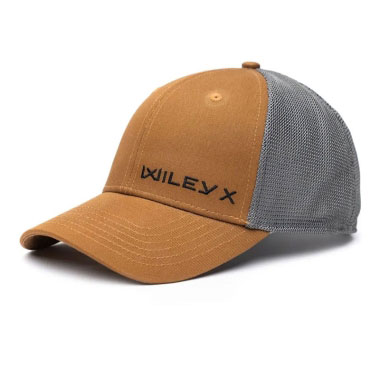 Wiley X - Trucker Cap Tan/Grey Black Wiley X Logo Wiley X - Trucker Cap Tan/Grey Black Wiley X Logo