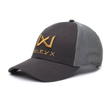 Wiley X - Trucker Cap Dark Grey Tan WX/Wiley X Logo Wiley X - Trucker Cap Dark Grey Tan WX/Wiley X Logo