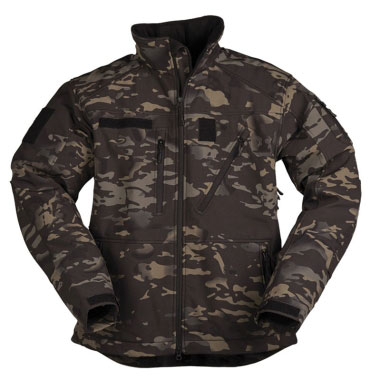Mil-Tec - SCU 14 Camouflage Black Softshell Jacket Mil-Tec - SCU 14 Camouflage Black Softshell Jacket