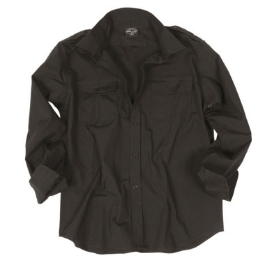Mil-Tec - Black Field Shirt Ripstop Mil-Tec - Black Field Shirt Ripstop