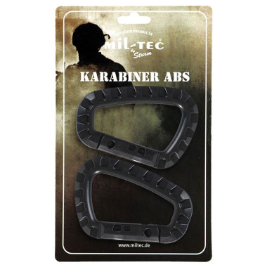 Mil-Tec - Black Carabiner ABS