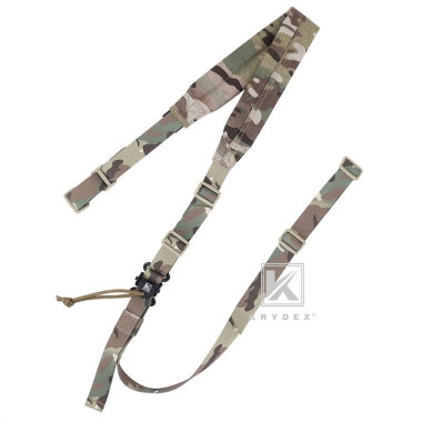 Krydex - MK2 Sniper Sling Lightweight Tactical Wide Padded 2 Point Quick Adjustable Rifle Gun Sling - Multicam Krydex - MK2 Sniper Sling Lightweight Tactical Wide Padded 2 Point Quick Adjustable Rifle Gun Sling - Multicam