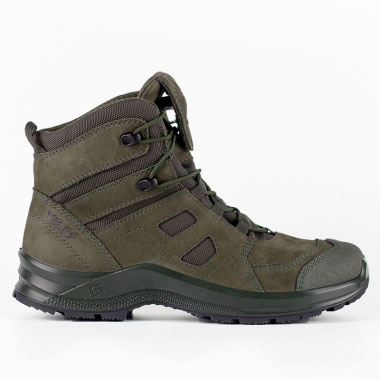 Veles - Krok 3S Ботинки мужские средние с трёхслойной мембраной - Серо-Оливковый