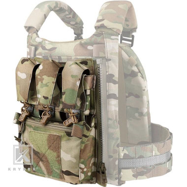 Krydex - Tactical Zip On Assault Back Panel Banger MOLLE for FCPC V5 Plate Carrier Vest - Multicam Krydex - Tactical Zip On Assault Back Panel Banger MOLLE for FCPC V5 Plate Carrier Vest - Multicam