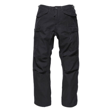 Vintage Industries - M65 heavy satin pant - Black