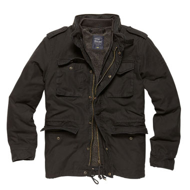 Vintage Industries - Ground parka - Off Black