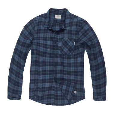 Vintage Industries - Riley Flannel Shirt - Royal Check