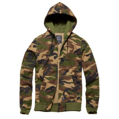Vintage Industries - Redstone hooded sweatshirt - Woodland Camo